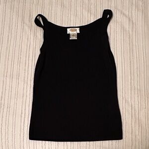 Talbots Petites Black Tank Top
